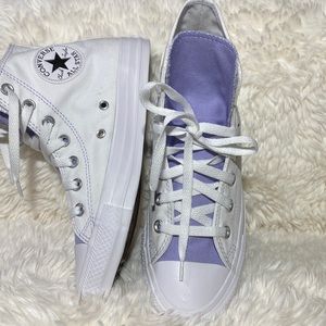 New converse all star ⭐️ chuck taylor white/lilac size 7
